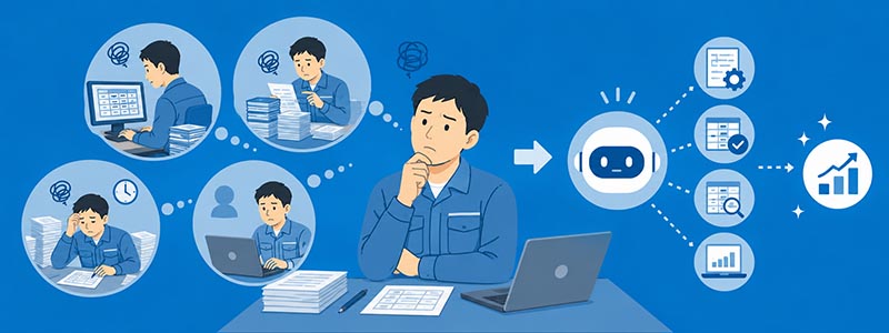 人の手でやりたくない作業について考える人