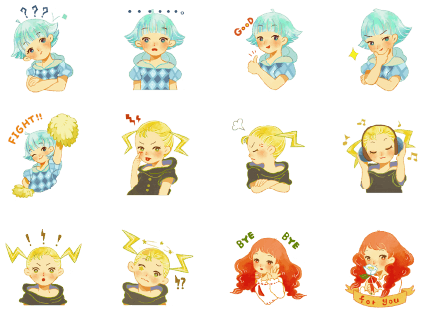 そらもようスタンプ一覧