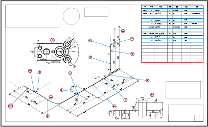 CAD図面を自動で解析している様子