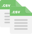 CSVやExcel形式で出力する工程