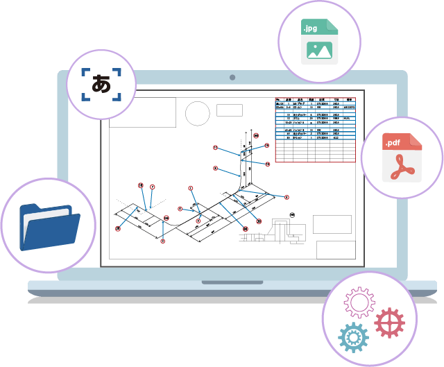 AreaCaptureがインストールされているPCのイラスト