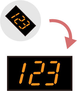 傾き補正のイラスト